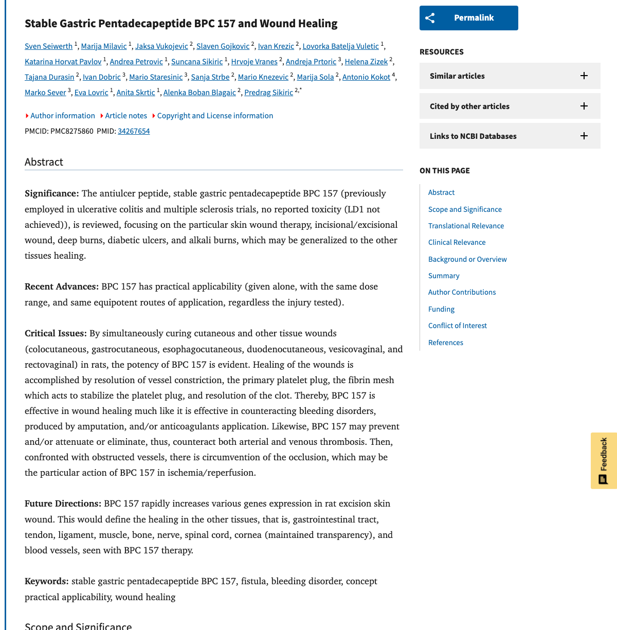 Stable Gastric Pentadecapeptide BPC 157 and Wou... - YouBoost